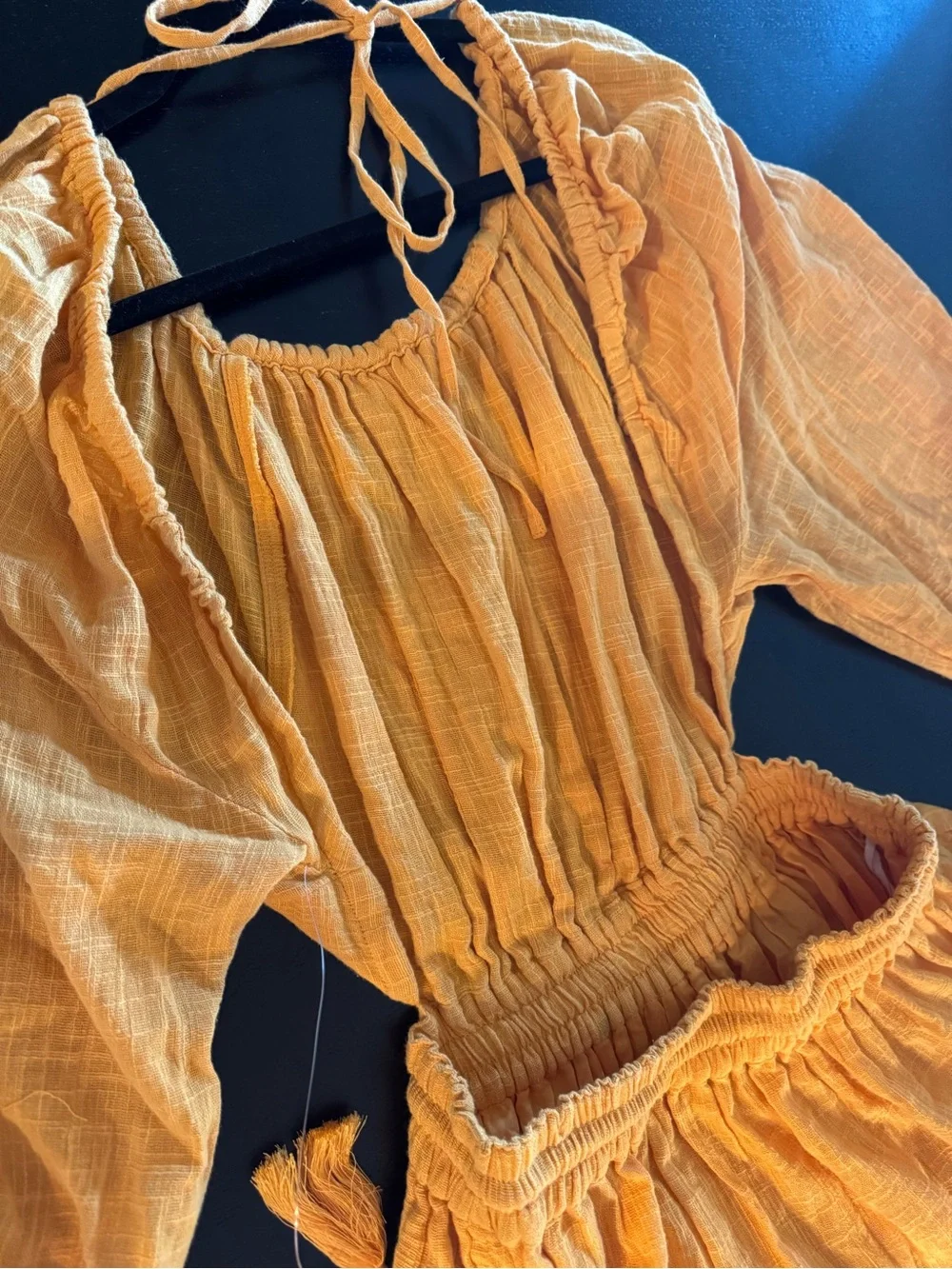 Free People Backless Tiered Maxi Dress in Bright Yellow - Picture 5 of 6